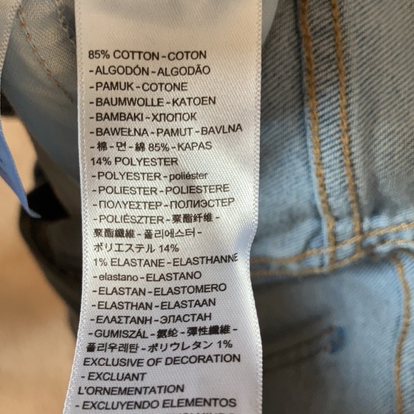 Relist 6/13 Levi’s denim jean short overall 20W - Picture 17 of 17